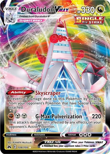 Duraludon VMAX - SWSH Crown Zenith - Holofoil - Damaged