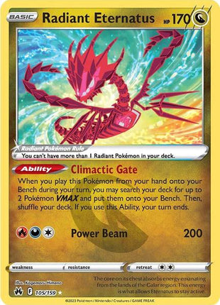 Radiant Eternatus - Crown Zenith - Holofoil - Near Mint (NM)