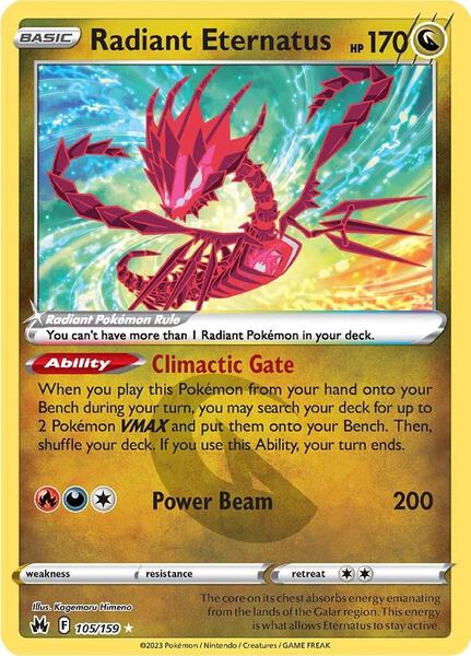 Radiant Eternatus - Crown Zenith - Holofoil - Near Mint (NM)