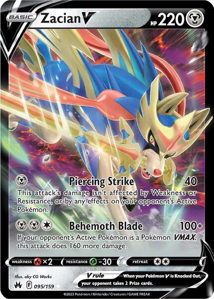 Zacian V - Crown Zenith - Holofoil - Near Mint (NM)