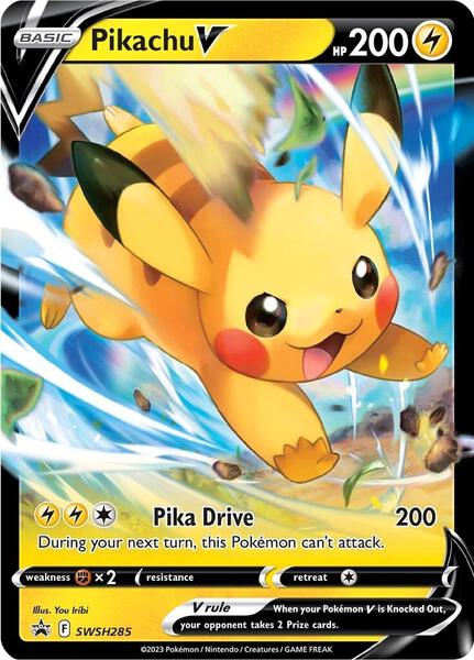 Pikachu V - SWSH285 - SWSH Sword and Shield Promo Cards - Holofoil - Near Mint (NM)
