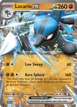 Lucario ex - 017 - SV Scarlet and Violet Promo Cards - Holofoil - Near Mint (NM)