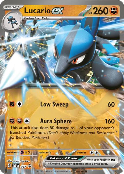 Lucario ex - 017 - SV Scarlet and Violet Promo Cards - Holofoil - Near Mint (NM)