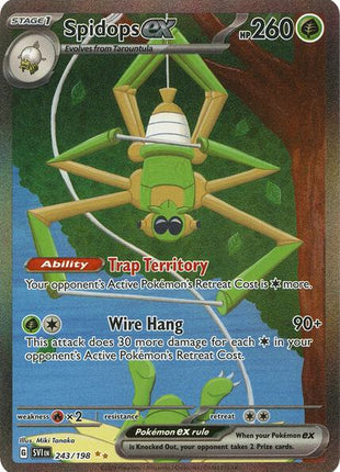 Spidops ex - 243/198 - SV01 Scarlet and Violet Base Set - Holofoil - Near Mint (NM)