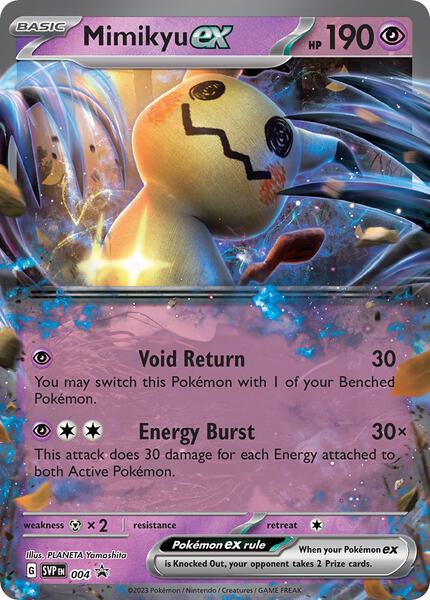 Mimikyu ex - 004 - SV Scarlet and Violet Promo Cards - Holofoil - Near Mint (NM)