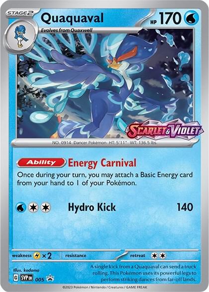 Quaquaval - 005 (Prerelease) - SV Scarlet and Violet Promo Cards - Holofoil - Near Mint (NM)