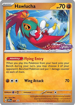 Hawlucha - 007 (Prerelease) - SV Scarlet and Violet Promo Cards - Holofoil - Near Mint (NM)