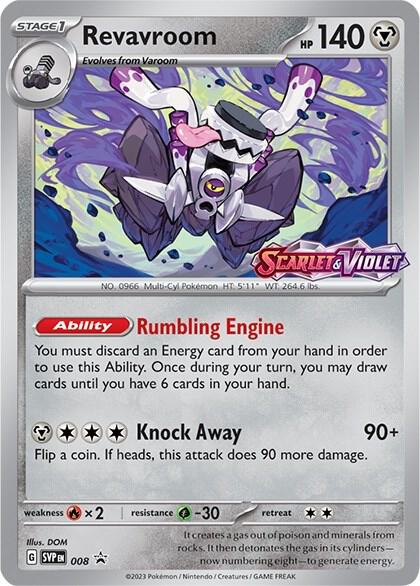 Revavroom - 008 (Prerelease) - SV Scarlet and Violet Promo Cards - Holofoil - Near Mint (NM)