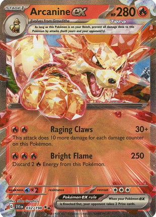 Arcanine ex - 032/198 - SV01 Scarlet and Violet Base Set - Holofoil - Near Mint (NM)