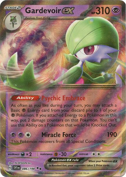 Gardevoir ex - 086/198 - SV01 Scarlet and Violet Base Set - Holofoil - Near Mint (NM)