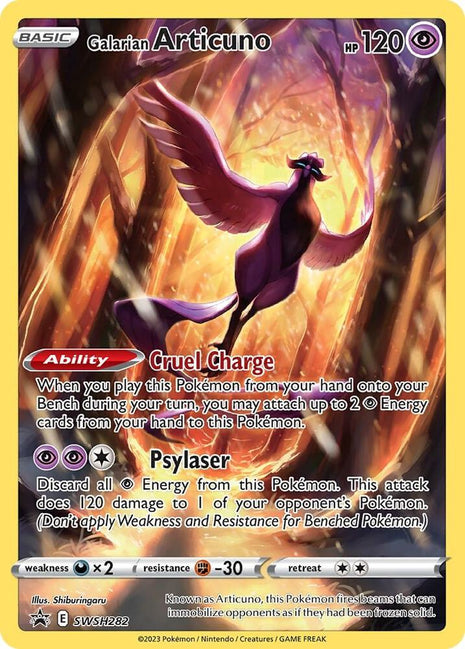Galarian Articuno - SWSH282 - SWSH Sword and Shield Promo Cards - Holofoil - Near Mint (NM)