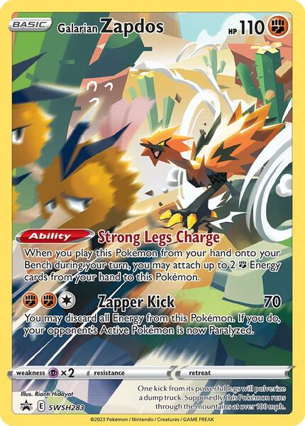 Galarian Zapdos - SWSH283 - SWSH Sword and Shield Promo Cards - Holofoil - Near Mint (NM)