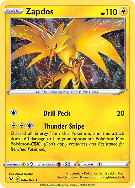 Zapdos (Cosmos Holo) - Miscellaneous Cards and Products - Holofoil - Near Mint (NM)