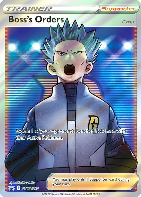 Boss's Orders (Full Art) - SWSH Sword and Shield Promo Cards - Holofoil - Near Mint (NM)