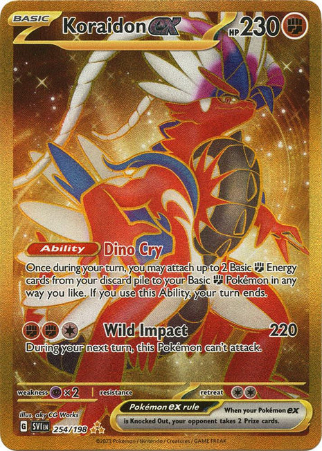Koraidon ex - 254/198 - SV01 Scarlet and Violet Base Set - Holofoil - Near Mint (NM)