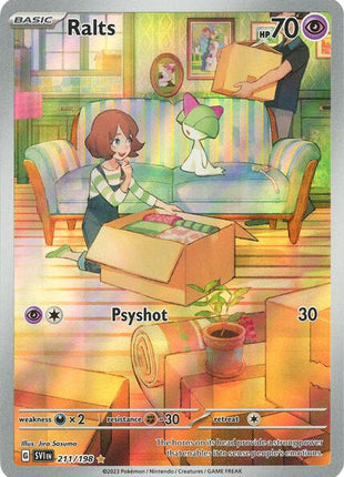 Ralts - 211/198 - SV01 Scarlet and Violet Base Set - Holofoil - Near Mint (NM)