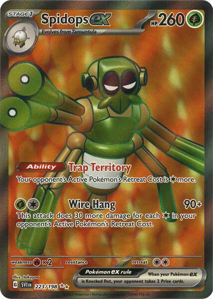 Spidops ex - 223/198 - SV01 Scarlet and Violet Base Set - Holofoil - Near Mint (NM)
