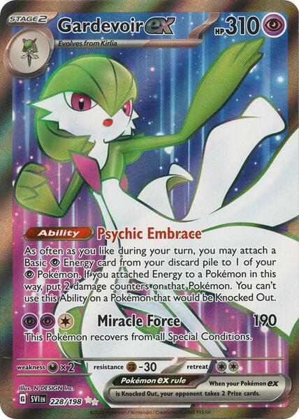 Gardevoir ex - 228/198 - SV01 Scarlet and Violet Base Set - Holofoil - Lightly Played (LP)