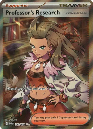 Professor's Research - 240/198 - SV01 Scarlet and Violet Base Set - Holofoil - Near Mint (NM)