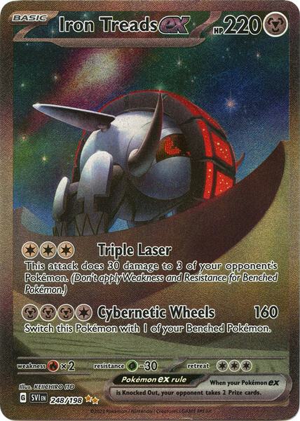 Iron Treads ex - 248/198 - SV01 Scarlet and Violet Base Set - Holofoil - Near Mint (NM)