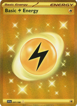 Basic Lightning Energy - 257/198 - SV01 Scarlet and Violet Base Set - Holofoil - Near Mint (NM)