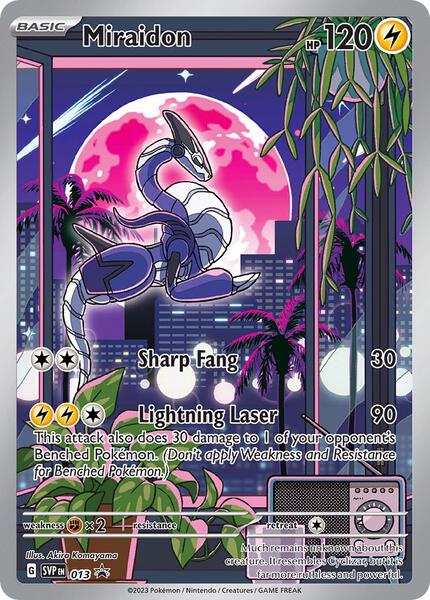 Miraidon - 013 - SV Scarlet and Violet Promo Cards - Holofoil - Lightly Played (LP)