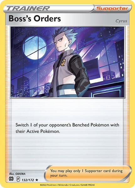 Boss's Orders (Cyrus) - 132/172 (Cosmos Holo) - Miscellaneous Cards and Products - Holofoil - Near Mint (NM)
