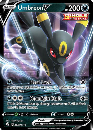 Umbreon V - 094/203 (Non-Holo) - Deck Exclusives - Near Mint (NM)