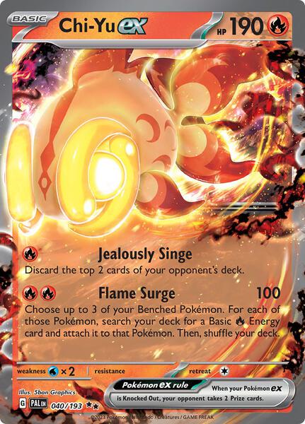 Chi-Yu ex - 040/193 - SV02 Paldea Evolved - Holofoil - Near Mint (NM)