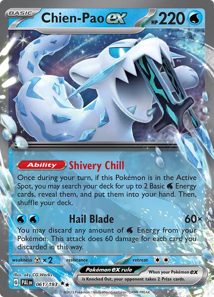 Chien-Pao ex - 061/193 - SV02 Paldea Evolved - Holofoil - Near Mint (NM)
