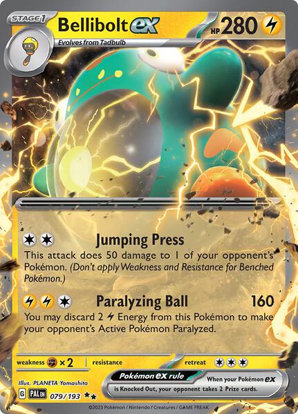 Bellibolt ex - 079/193 - SV02 Paldea Evolved - Holofoil - Near Mint (NM)
