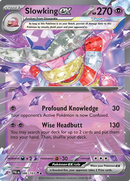 Slowking ex - 086/193 - SV02 Paldea Evolved - Holofoil - Near Mint (NM)