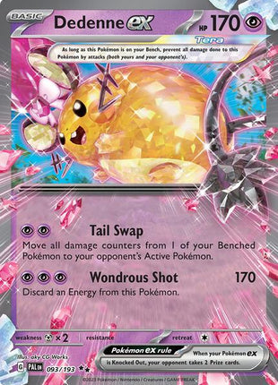 Dedenne ex - 093/193 - SV02 Paldea Evolved - Holofoil - Near Mint (NM)