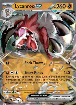 Lycanroc ex - SV02 Paldea Evolved - Holofoil - Near Mint (NM)