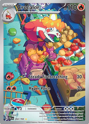 Crocalor - 202/193 - SV02 Paldea Evolved - Holofoil - Near Mint (NM)