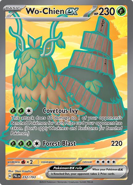 Wo-Chien ex - 232/193 - SV02 Paldea Evolved - Holofoil - Near Mint (NM)