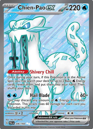 Chien-Pao ex - 236/193 - SV02 Paldea Evolved - Holofoil - Near Mint (NM)