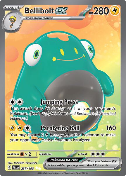 Bellibolt ex - 237/193 - SV02 Paldea Evolved - Holofoil - Near Mint (NM)