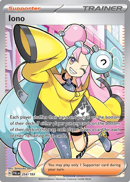 Iono - 254/193 - SV02 Paldea Evolved - Holofoil - Near Mint (NM)