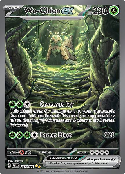 Wo-Chien ex - 257/193 - SV02 Paldea Evolved - Holofoil - Near Mint (NM)