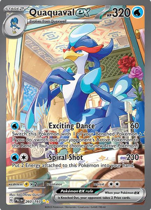 Quaquaval ex - 260/193 - SV02 Paldea Evolved - Holofoil - Near Mint (NM)