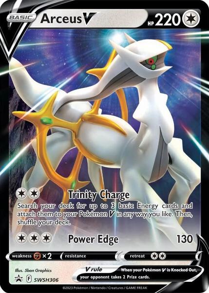 Arceus V - SWSH306 - SWSH Sword and Shield Promo Cards - Holofoil - Near Mint (NM)