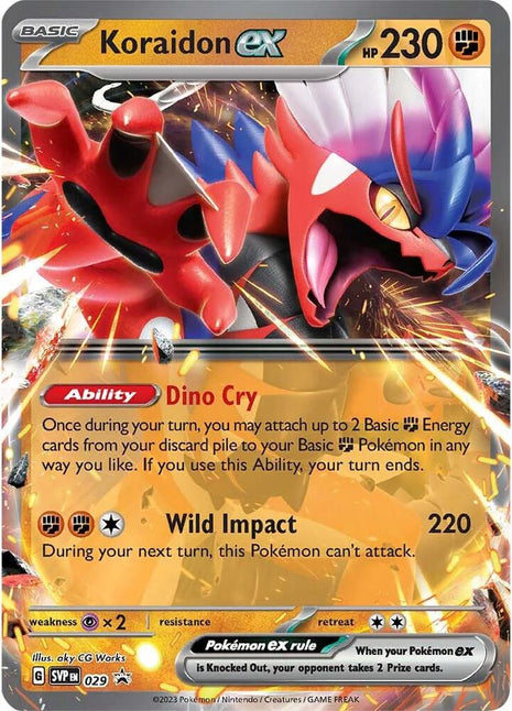 Koraidon ex - 029 - SV Scarlet and Violet Promo Cards - Holofoil - Near Mint (NM)