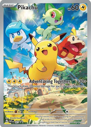 Pikachu - 027 - SV Scarlet and Violet Promo Cards - Holofoil - Near Mint (NM)
