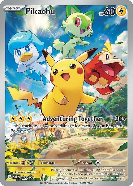 Pikachu - 027 - SV Scarlet and Violet Promo Cards - Holofoil - Near Mint (NM)