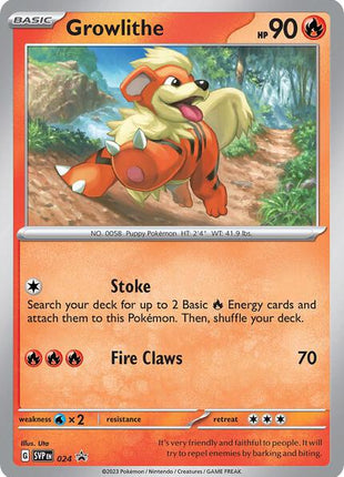 Growlithe - 024 - SV Scarlet and Violet Promo Cards - Holofoil - Near Mint (NM)