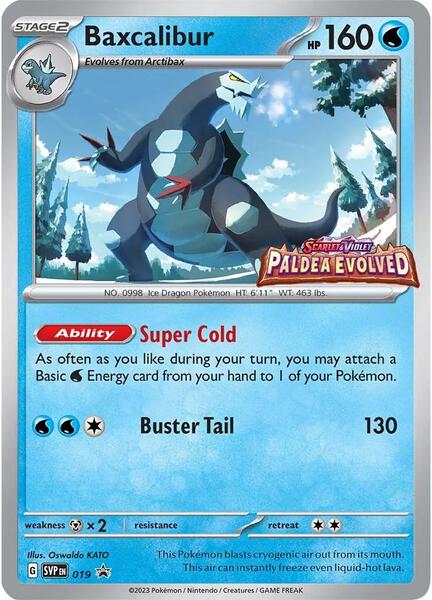 Baxcalibur - 019 (Prerelease) - SV Scarlet and Violet Promo Cards - Holofoil - Near Mint (NM)