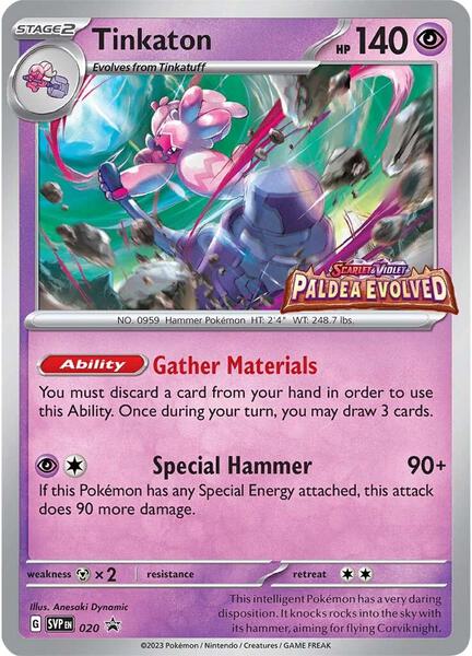 Tinkaton - 020 (Prerelease) - SV Scarlet and Violet Promo Cards - Holofoil - Near Mint (NM)