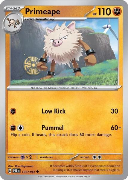 Primeape - 107/193 (Cosmos Holo) - Miscellaneous Cards and Products - Holofoil - Near Mint (NM)