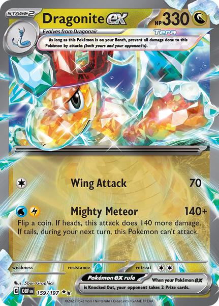 Dragonite ex - SV03 Obsidian Flames - Holofoil - Near Mint (NM)